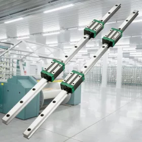  Lineáris vezető HSR20 lineáris vezeték készlet 1700 mm, 2 sín + 4 csapágykocsi CNC és ipari gépekhez
