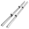 Lineáris vezeték készlet 2 db SBR20 800mm lineáris vezető sín 4 db SBR20UU csapágyazott blokk CNC alkatrész
