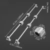  Lineáris vezetősín készlet 2 db 1000 mm SFC20 vezetősín, 4 db SC20 csapágykészlet 4 db síntartó CNC gépekhez