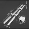 Lineáris vezető sín 2 db SBR16-800 mm SBR16UU csúszó blokkokkal lineáris csapágyazott blokk CNC alkatrész