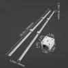 Lineáris vezető sínpár készlet 2 db 200 cm-es SBR16 vezetősín és 4 db SBR16UU csapágykészlet automatizált gépekhez