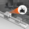 Lineáris vezető sín 2 db SBR16-1500mm SBR16UU csúszó blokkokkal csapágyazott blokk CNC alkatrész