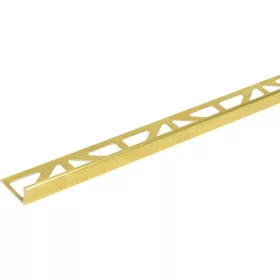   AV 10 mm Csempe élvédő pezsgő matt arany szegély eloxált alumínium L profil 10x2700 mm