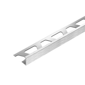  AV 10 mm Élvédő csempeszegély szálcsiszolt ezüst szegély eloxált alumínium L profil 10x2700 mm 