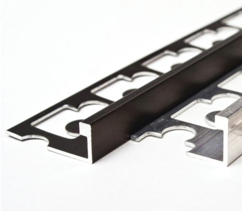 AV 4,5 mm L alakú alumínium csempeszegély élvédő bronz szín 4,5x2700 mm