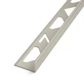   AV 4,5 mm L alakú alumínium mozaiklap szegély mozaikcsempe élvédő eloxált matt 4,5x2700 mm