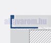 AV Csempe élvédő pezsgő titán szegély 6x2700 mm eloxált alumínium L profil