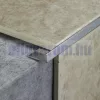 AV 8 mm L alakú alumínium csempeszegély élvédő natúr alu szín 8x2700 mm