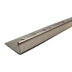   OX 11-12 mm L alakú rozsdamentes fém csempeszegély L profil kültéri beltéri inox élvédő