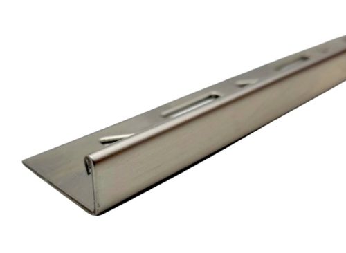 OX 11-12 mm L alakú rozsdamentes fém csempeszegély L profil kültéri beltéri inox élvédő