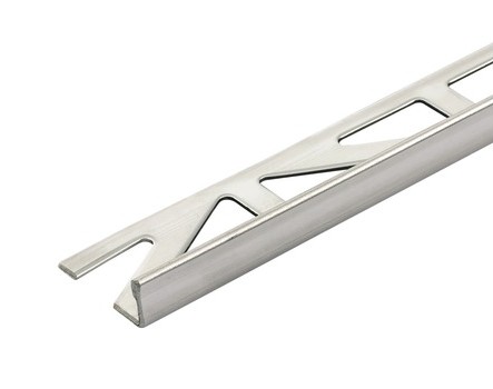 OX Csempeszegély L alakú natúr alu sarokprofil vékony élvédő 10-11x2500 mm