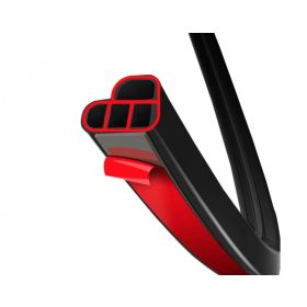 Gépkocsi karosszéria szigetelés 10x12 mm L profil ajtó tömítés ragasztható gumi