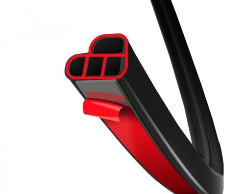 Gépkocsi karosszéria szigetelés 12x10 mm L profil ajtó tömítés ragasztható gumi