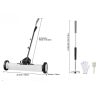 Mágneses seprű 61 cm teleszkópos mágneses seprőgép 