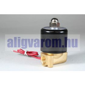   Mágnesszelep szolenoid szelep 12V levegőszelep olajszelep  1/4" bemenő  1/4" kimenő belső menet