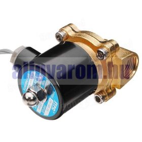   Mágnesszelep 12V DC levegőszelep olajszelep, vízszelep, légszelep légkürt  3/4" bemenő  3/4" kimenő, alaphelyzetben nyitott