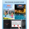Medenceszivattyú 400W szűrőszivattyú 11 100 l/óra áramlási sebesség, egyfokozatú medenceszivattyú 24 órás időzítővel