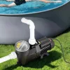Medenceszivattyú 1300W 28 800 l/óra áramlási sebesség 17 m szállítómagasság, 24 órás időzítővel és szűrőkosárral