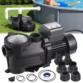   550W medenceszivattyú 14 000 l/óra, időzítővel és előszűrő kosárral
