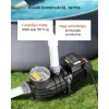 Medenceszivattyú 180W szűrőszivattyú 10 800 l/óra áramlási sebesség 8 m szállítómagasság