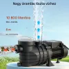 Medenceszivattyú 180W szűrőszivattyú 10 800 l/óra áramlási sebesség 8 m szállítómagasság