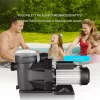 2 LE föld feletti medenceszivattyú, 220V-240V, 1450/2860 RPM kétsebességes szivattyú, 1800W, 33000 l/h áramlási sebesség