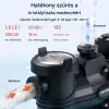 1350W fordulatszám-szabályozható medenceszivattyú 30 000 l/óra, WiFi vezérléssel