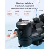 1650 W fordulatszám-szabályozható medenceszivattyú 33 000 l/óra, WiFi vezérléssel