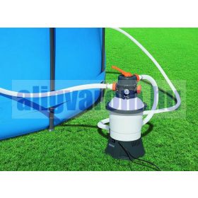   Homokszűrős medence szivattyú komplett homokszűrő készlet 16m³-es medence méretig + AJÁNDÉK SZŰRŐHOMOK !