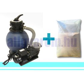   Medence vízforgató szivattyú és homokszűrő 10 m3/óra 30 m³ medencéig + AJÁNDÉK SZŰRŐHOMOK!