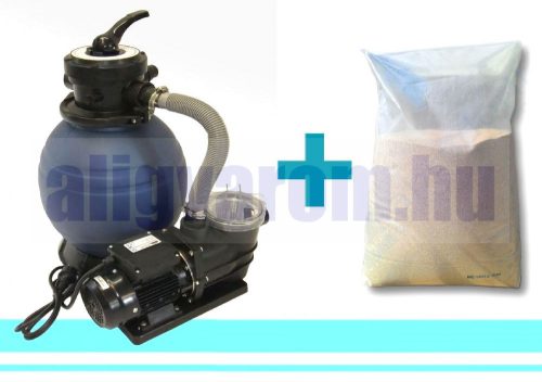 Medence vízforgató szivattyú és homokszűrő 10 m3/óra 30 m³ medencéig + AJÁNDÉK SZŰRŐHOMOK!