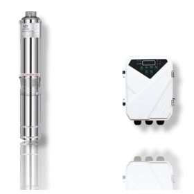   110V Mélykút szivattyú és szolár vezérlés 45 méter emelési magasság 9 m³/h egyenáramú 110V 750W Modell: 4DPC9-45-110-750