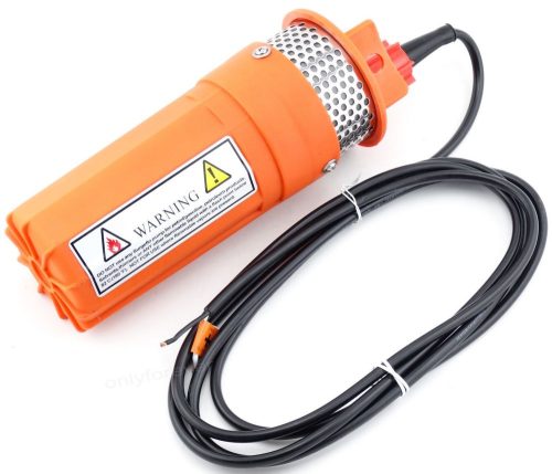 12V mélykút szivattyú egyenáramú 96W 360 l/h - Napelemről, akkumulátorról közvetlenül működtethető