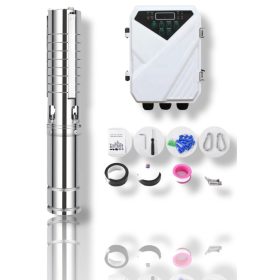 24V Mélykút szivattyú és szolár vezérlés 35 méter emelési magasság 3 m³/h egyenáramú 24V 300W 