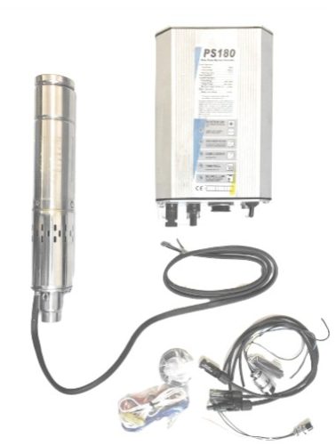 24V Mélykút szivattyú 40 méter emelési magasság 800 liter/óra egyenáramú 24V 180W Modell: SS3PS0.5