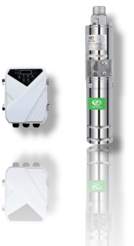 48V Mélykút szivattyú és szolár vezérlés 109 méter emelési magasság 1,7 m³/h egyenáramú 48V 500W csavarszivattyú Modell: 3DSS1.7-109-48-500