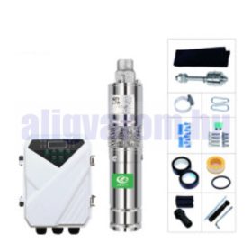   48V Mélykút szivattyú és szolár vezérlés 109 méter emelési magasság 1,7 m³/h egyenáramú 48V 500W csavarszivattyú Modell: 3DSS1.7-109-48-500