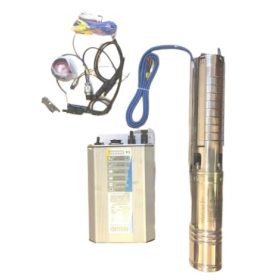   48V Mélykút szivattyú és szolár vezérlés 52 méter emelési magasság 4000 liter/óra egyenáramú 48V 550W Modell: SS4PSS2-7