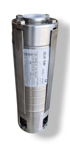 Mélykútszivattyú alkatrész tartalék rozsdamentes impeller 67 méter emelési magasság 5,2 m³/h Modell: 4DSC5-2-67-110-750-A/D szivattyúhoz