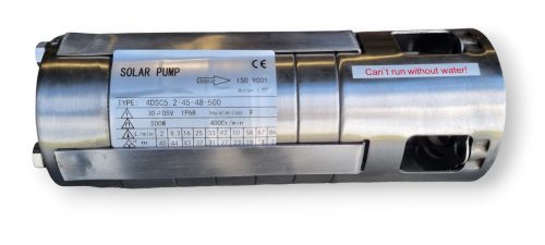 Mélykútszivattyú alkatrész tartalék rozsdamentes impeller 45 méter emelési magasság 5,2 m³/h Modell: 4DSC52-45-48-500 szivattyúhoz