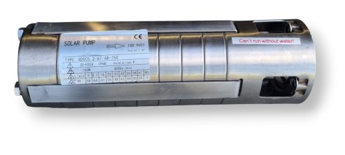 Mélykútszivattyú alkatrész tartalék rozsdamentes impeller 67 méter emelési magasság 5,2 m³/h Modell: 4DSC52-67-48-750 szivattyúhoz