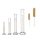 Üveg mérőhenger készlet 4 db folyadékmérő készlet 5 ml 10 ml 50 ml 100 ml mérőhenger két tartozék kefével