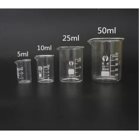 Üveg mérőhenger készlet 4 db henger készlet 5/10/50/ 100 ml két kefével