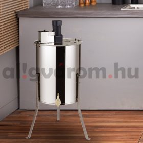   Mézpergető rozsdamentes acél 4 keretes elektromos mézpergető méhsejt méz kivonat készítéshez