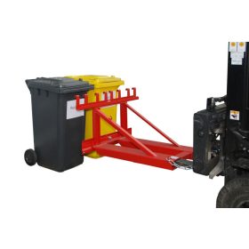   Hulladék tartály emelő targonca adapter - 2 kuka vagy 1 szemetes konténer  szállítására
