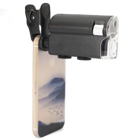 Mikroszkóp telefonra 60X-100X nagyítás. Fehér és UV LED fény