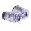 Mikroszkóp kézi 60X nagyítás 3 fehér és egy UV LED segédfény