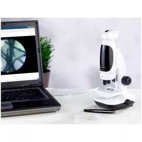   Mikroszkóp USB 400x analóg, 715x digitális nagyítás kép és videofelvétel funkció Szoftver Windows és Apple Mac OS X