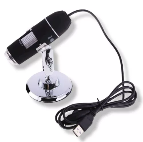 Mikroszkóp USB 800x nagyítás. 8 fehér LED segédfény, digitális mikroszkóp