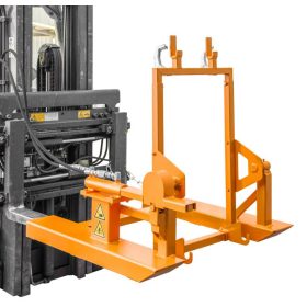   Hulladék tartály ürítő Kukabillentő targonca adapter - 120 literes - hidraulikus kivitel